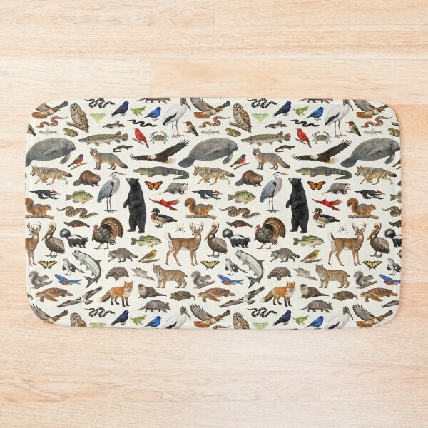 Item preview, Animals of Alabama Retro Style Identification Chart designed and sold by kakarikihill.