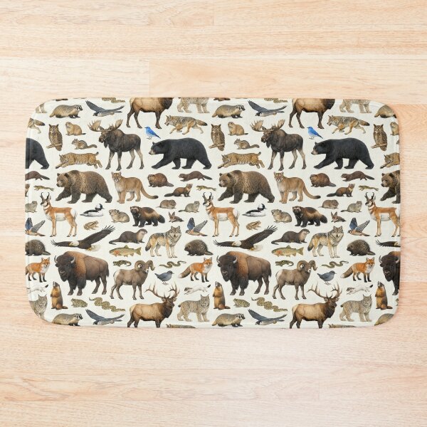 Item preview, Animals of Yellowstone National Park Retro Identification Chart designed and sold by kakarikihill.