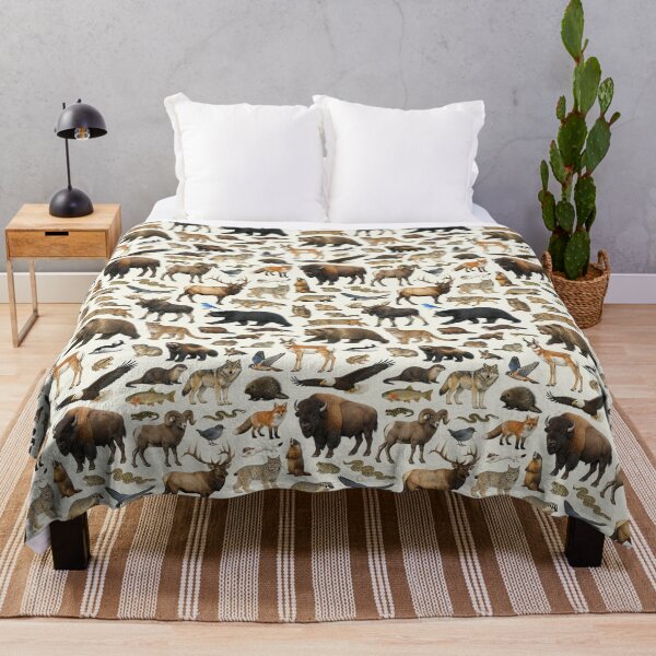 Item preview, Animals of Yellowstone National Park Retro Identification Chart designed and sold by kakarikihill.