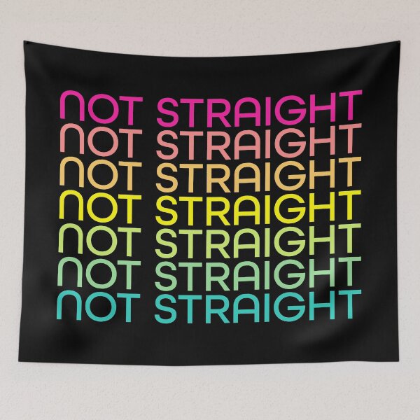 Item preview, Not Straight - Pansexual Flag Colors designed and sold by sillyjess.