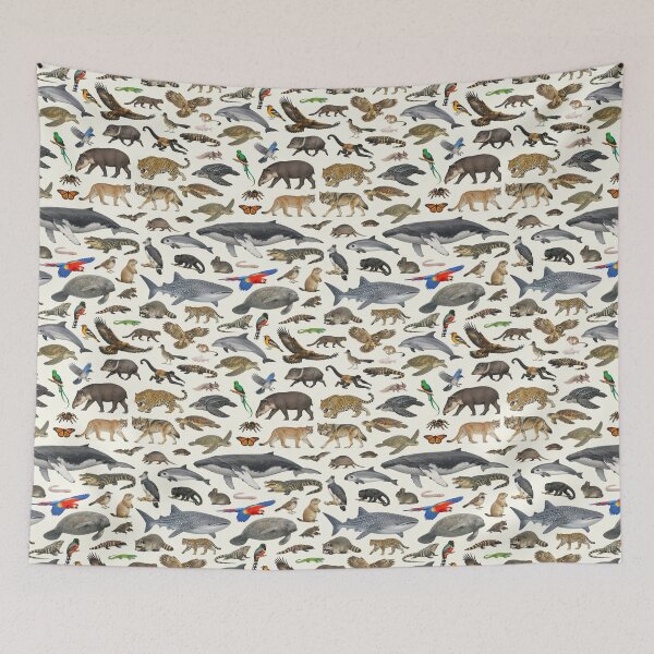 Item preview, Animals of Mexico Retro Style Identification Chart designed and sold by kakarikihill.