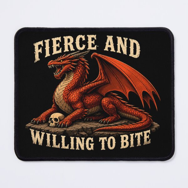 Item preview, Fierce and Willing to Bite Dragon designed and sold by Hatchling Hollow.