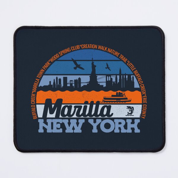 Item preview, Marilla New York Sunset Retro Vintage Local Pride Logo designed and sold by CRHPOD20.