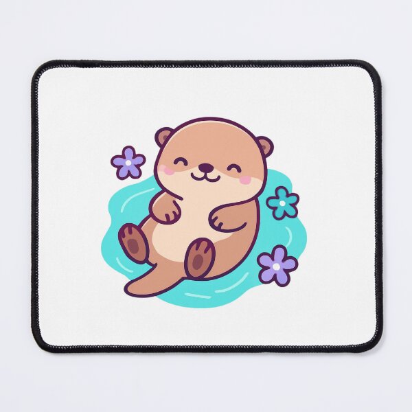 Item preview, Enjoy the Moment Otter - Cute Kawaii Sticker designed and sold by foryouandyours.