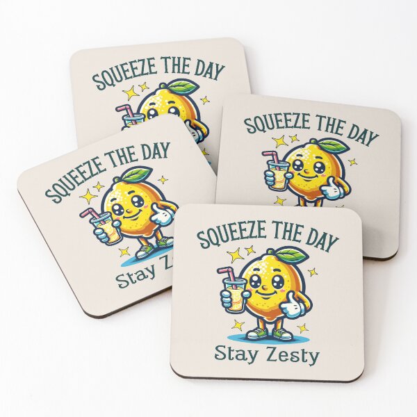 Item preview, Squeeze The Day Stay Zesty Funny Lemon designed and sold by NosandEdgy.