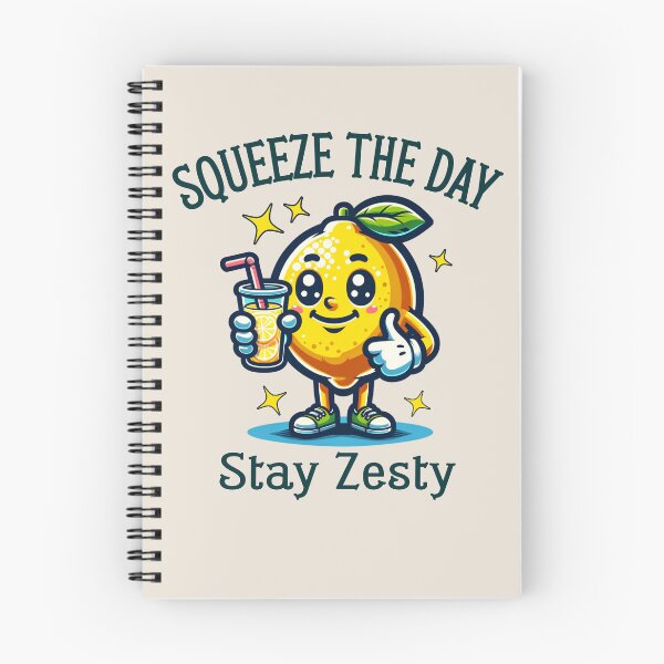 Item preview, Squeeze The Day Stay Zesty Funny Lemon designed and sold by NosandEdgy.