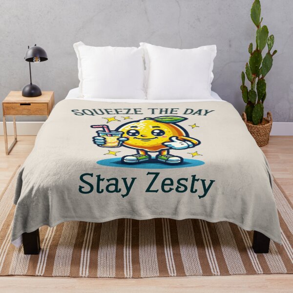 Item preview, Squeeze The Day Stay Zesty Funny Lemon designed and sold by NosandEdgy.