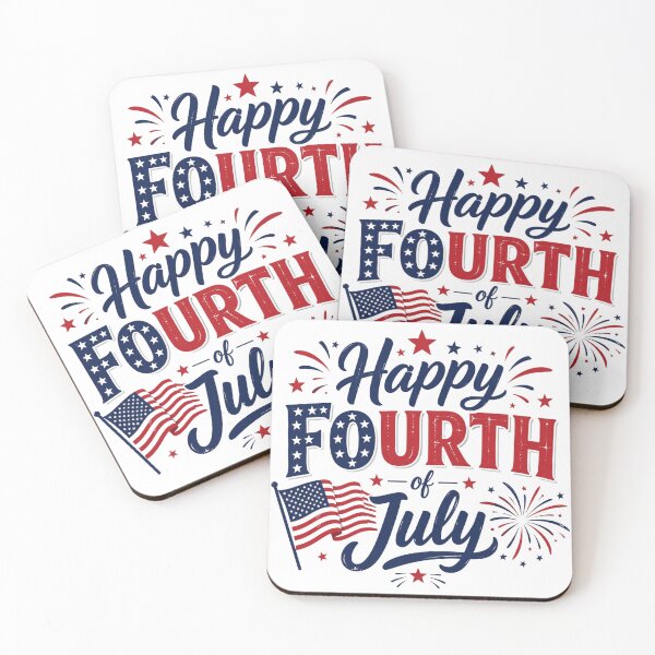 Item preview, Happy Fourth of July patriotic American celebration designed and sold by Rue Market.