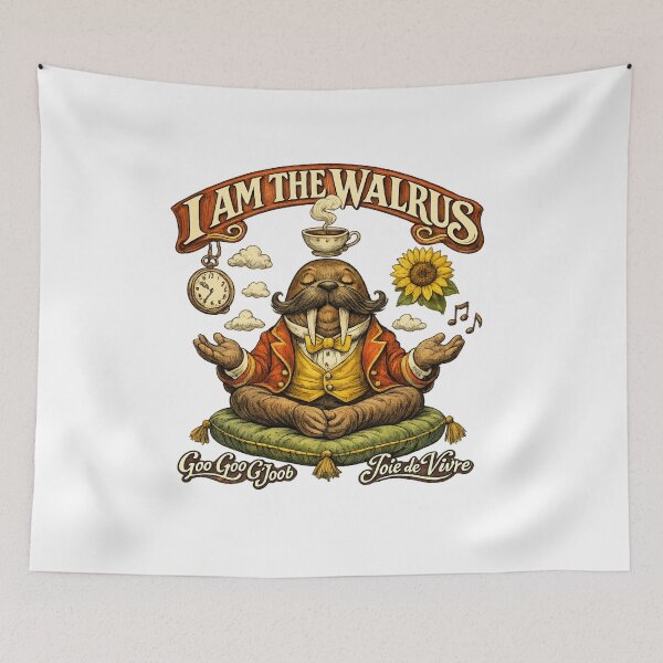 Item preview, I Am the Walrus Zen Vibes designed and sold by Dresut.