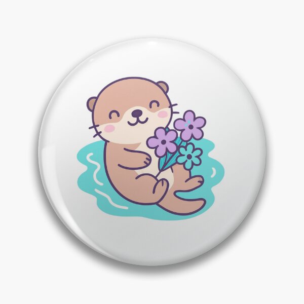 Item preview, Enjoy the Moment Otter - Cute Kawaii Sticker designed and sold by foryouandyours.