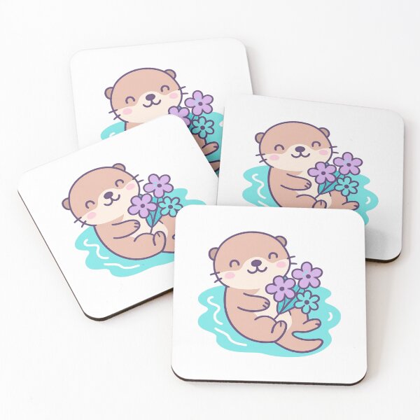 Item preview, Enjoy the Moment Otter - Cute Kawaii Sticker designed and sold by foryouandyours.