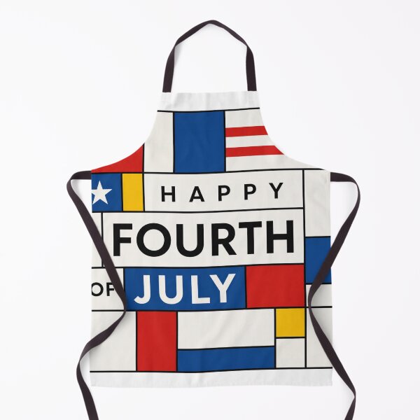 Item preview, Happy Fourth of July patriotic geometric poster design designed and sold by Rue Market.