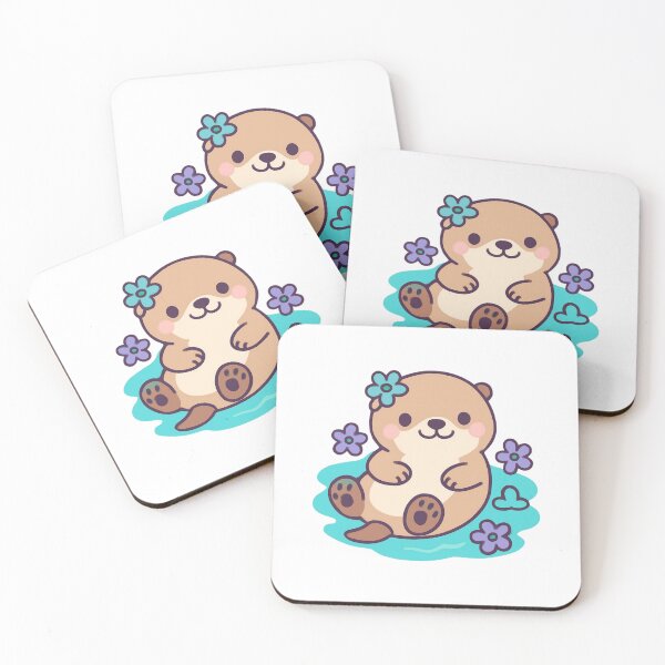 Item preview, Enjoy the Moment Otter - Cute Kawaii Sticker designed and sold by foryouandyours.