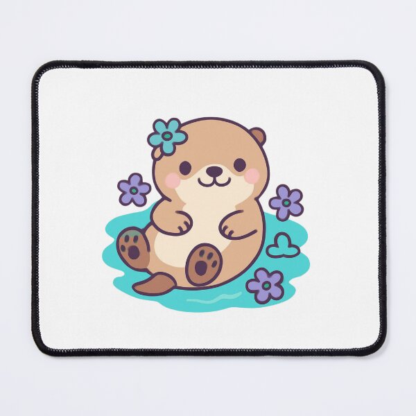 Item preview, Enjoy the Moment Otter - Cute Kawaii Sticker designed and sold by foryouandyours.