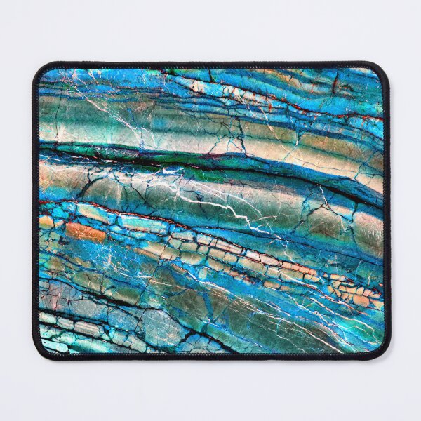 Item preview, Turquoise-Blue Hues And Seafoam Green Marbled Art designed and sold by DEC02.