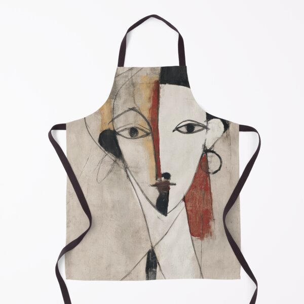 Item preview, Abstract Cubist Portrait - Modern Line Art Print designed and sold by dawnleblanc55.
