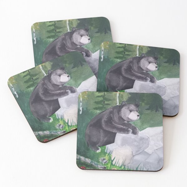 Item preview, Black Bear In The Forest designed and sold by Budibabe.