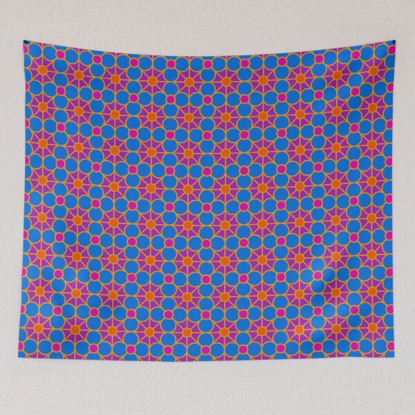 Item preview, Geometric Pattern: Plumeria: Pop designed and sold by Red Wolf.