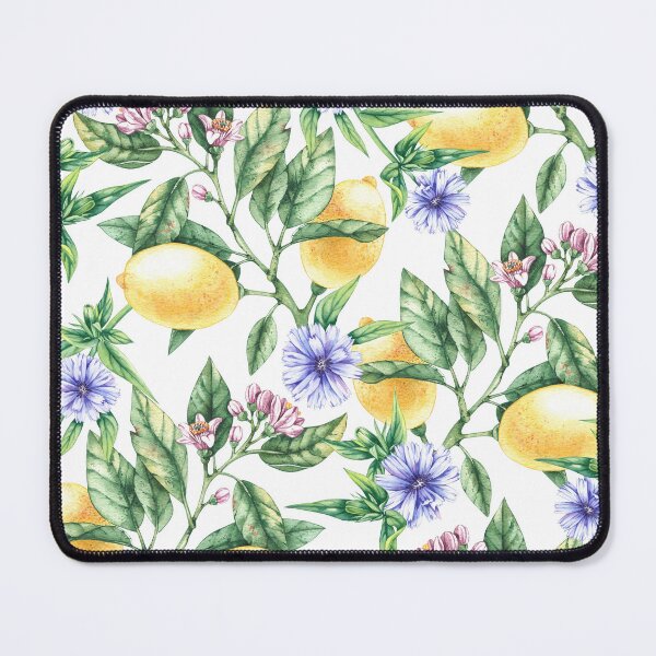 Item preview, Watercolor Lemons, Lemon Blossom and Cornflowers designed and sold by silviaol.