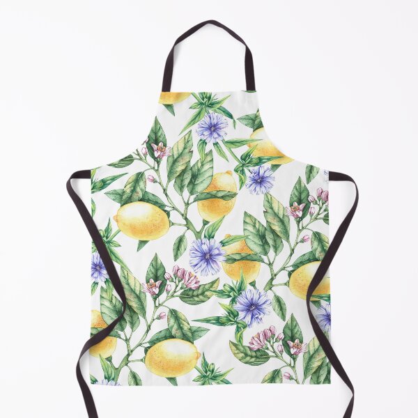 Item preview, Watercolor Lemons, Lemon Blossom and Cornflowers  designed and sold by silviaol.