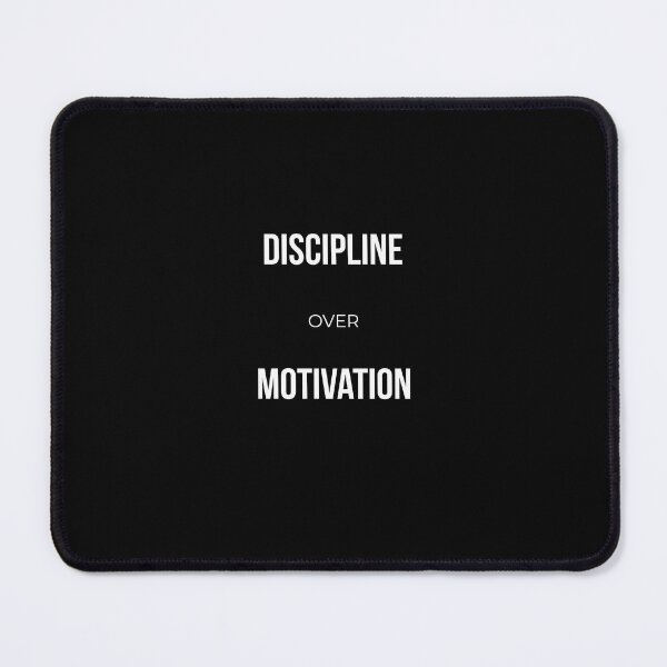 Item preview, Discipline Over Motivation - Mindset Quote designed and sold by VincereCo.