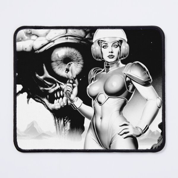 Item preview, B&W space woman designed and sold by Wil2liam4 Designs.