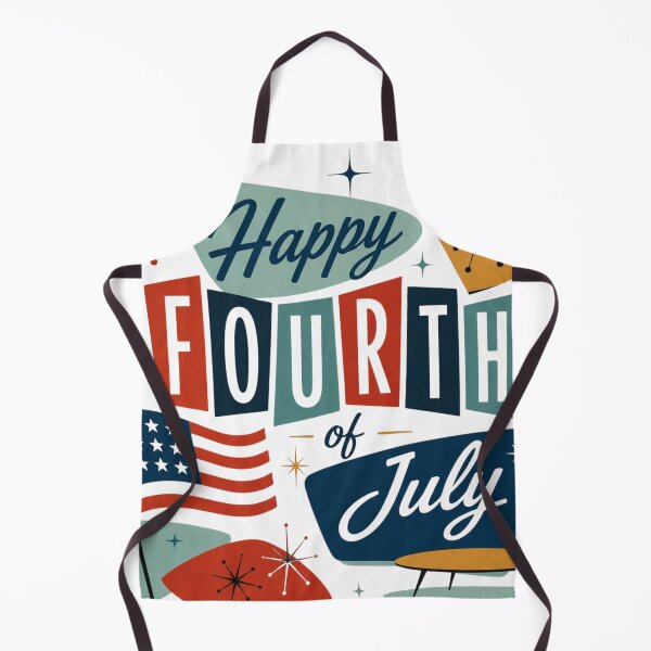 Item preview, Happy Fourth of July retro patriotic celebration design designed and sold by Rue Market.