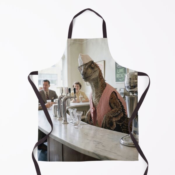 Item preview, Velociraptor Soda Jerk Makes a Mean Lime Rickey designed and sold by Tridentulus.