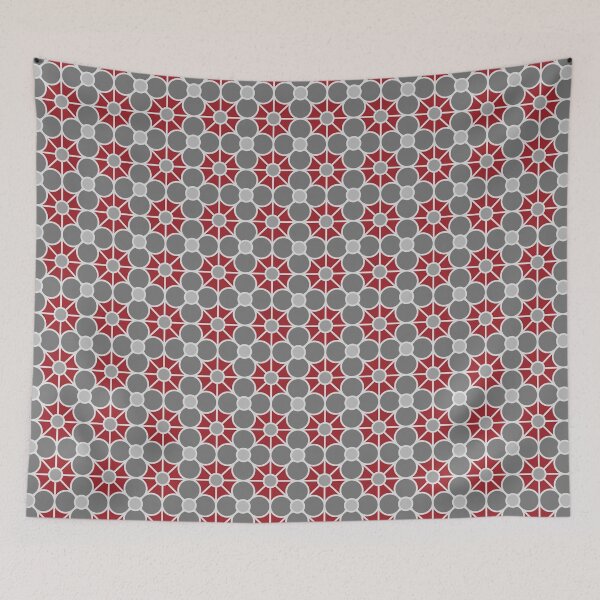 Item preview, Geometric Pattern: Plumeria: Winterberry designed and sold by Red Wolf.