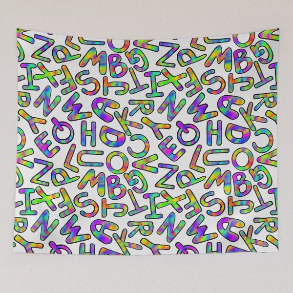 Item preview, Vibrant Rainbow Alphabet Pattern | Colorful Schoolhouse Letters | Hand Drawn ABC Design designed and sold by HaileesHollow.