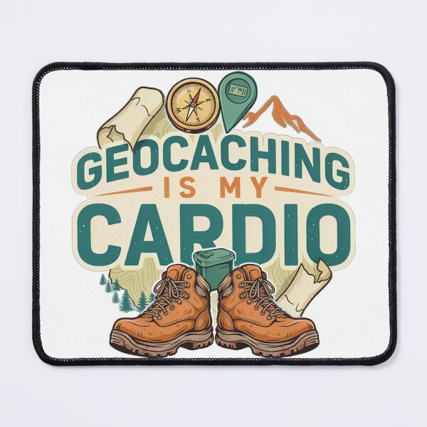 Item preview, Geocaching Is My Cardio Funny Geocacher Shirt designed and sold by MitikS.