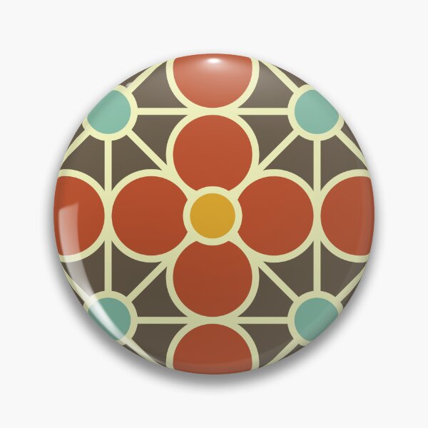 Item preview, Geometric Pattern: Plumeria: Autumn designed and sold by Red Wolf.