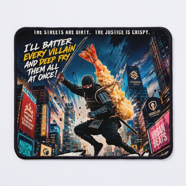 Item preview, Tempura Ninja The Movie: Crispy Justice Is Served! designed and sold by Surreal Characters & Cute Pups.