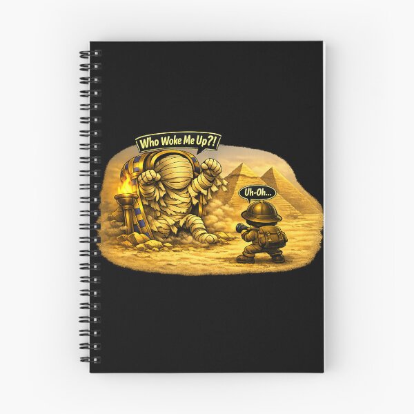 Item preview, Who Woke Me Up — Funny Angry Mummy Explorer Art designed and sold by ArtoryWorks.