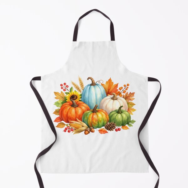 Item preview, Watercolor Autumn Pumpkins and Nature Elements designed and sold by silviaol.