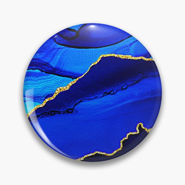 Item preview, Royal Blue, Teal, And Aqua Marbled Art Designs designed and sold by DEC02.