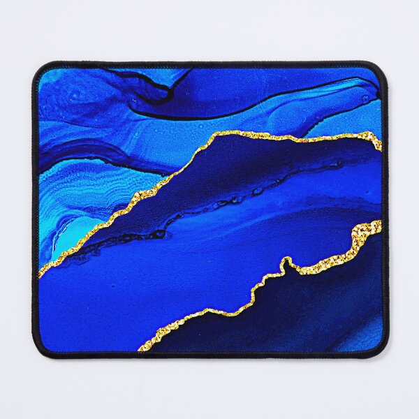 Item preview, Royal Blue, Teal, And Aqua Marbled Art Designs designed and sold by DEC02.