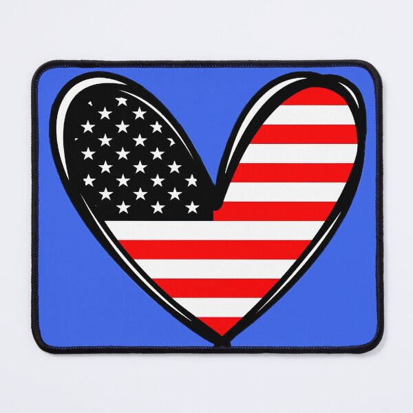 Item preview, USA Flag Heart designed and sold by ViaARTfactory.