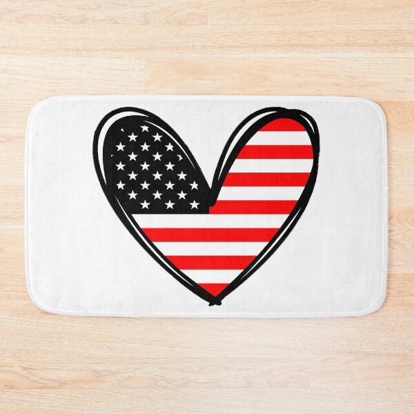 Item preview, USA Flag Heart designed and sold by ViaARTfactory.