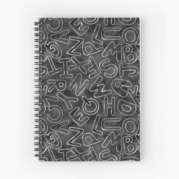 Item preview, Chalkboard Alphabet Pattern | Schoolhouse Letters Design | Classroom Inspired ABC Doodle designed and sold by HaileesHollow.