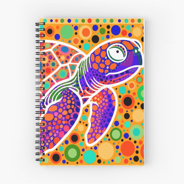 Item preview, Sea Turtle — Colorful Dotwork Pop Art | Vibrant Pointillist Ocean Illustration designed and sold by  Ojo de Lilith.