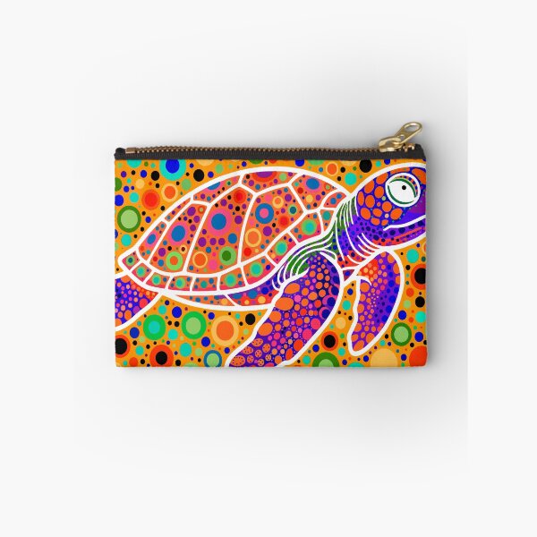 Item preview, Sea Turtle — Colorful Dotwork Pop Art | Vibrant Pointillist Ocean Illustration designed and sold by  Ojo de Lilith.