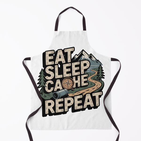Item preview, Eat Sleep Cache Repeat Geocaching designed and sold by MitikS.