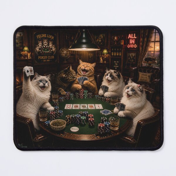 Item preview, Gambling & Poker playing Cats? designed and sold by PurrfectionMeow.