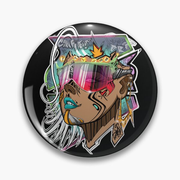 Item preview, “CONFI-GRL” graffiti character design  designed and sold by CallmeKenrock.