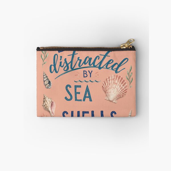 Item preview, Easily distracted by sea shells coastal summer art designed and sold by Rue Market.
