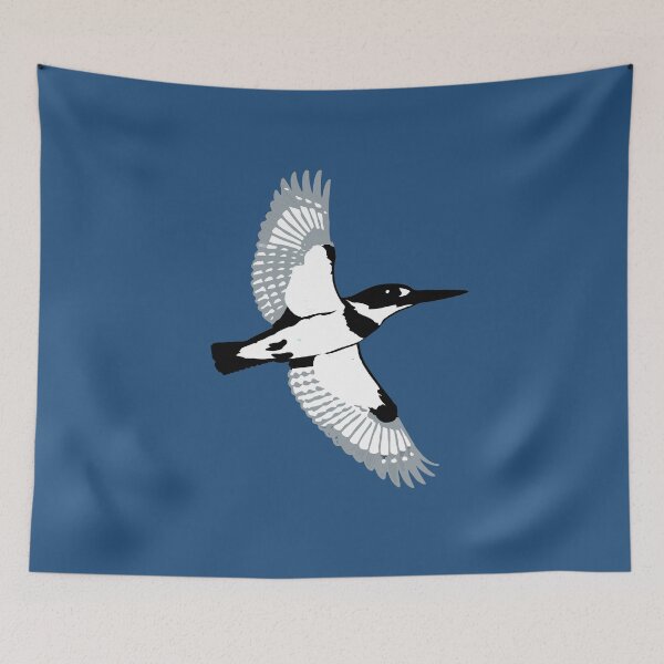 Item preview,  Belted Kingfisher in Flight designed and sold by donwillisjrart.