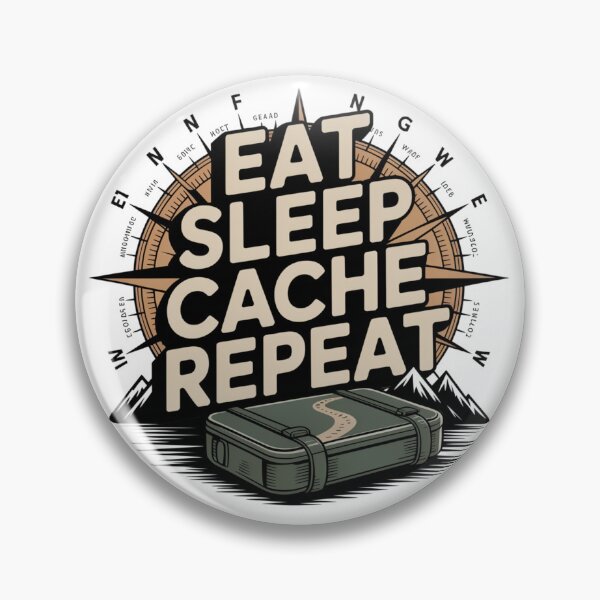Item preview, Eat Sleep Cache Repeat Geocaching Part 2 designed and sold by MitikS.