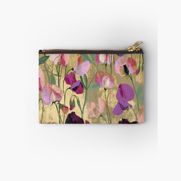 Item preview, Elegant Cottagecore Sweet Pea Floral & Gold Pattern designed and sold by dawnleblanc55.