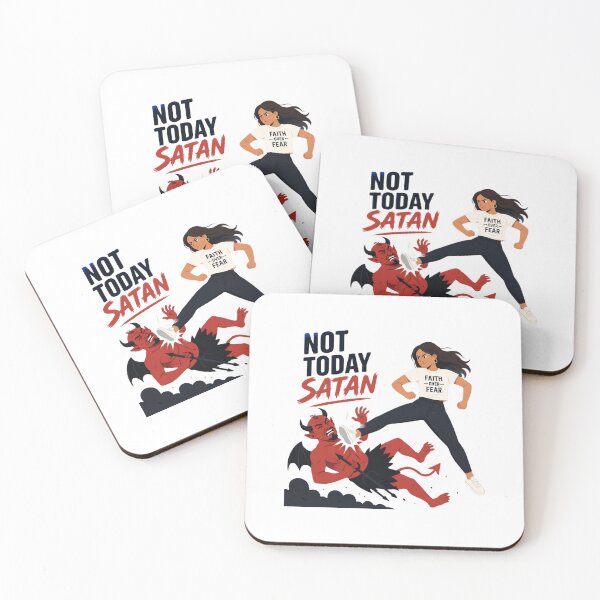 Item preview, Not Today Satan Faith over Fear designed and sold by Liberty To Go.